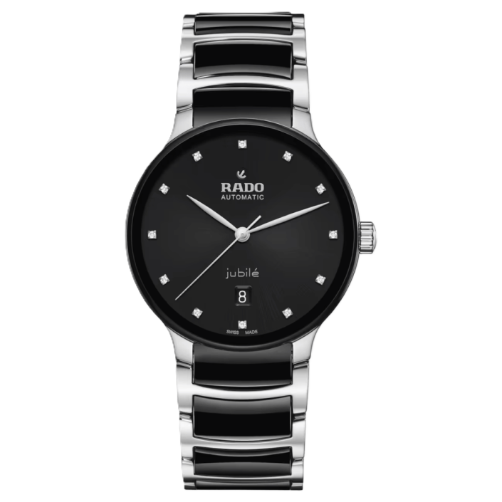 Rado Centrix Automatic Diamonds Black Dial Watch 39.5mm