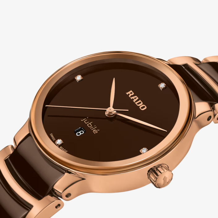 "Reloj Centrix Diamonds  clásico de cuarzo color oro rosa 30.5 mm Rado"