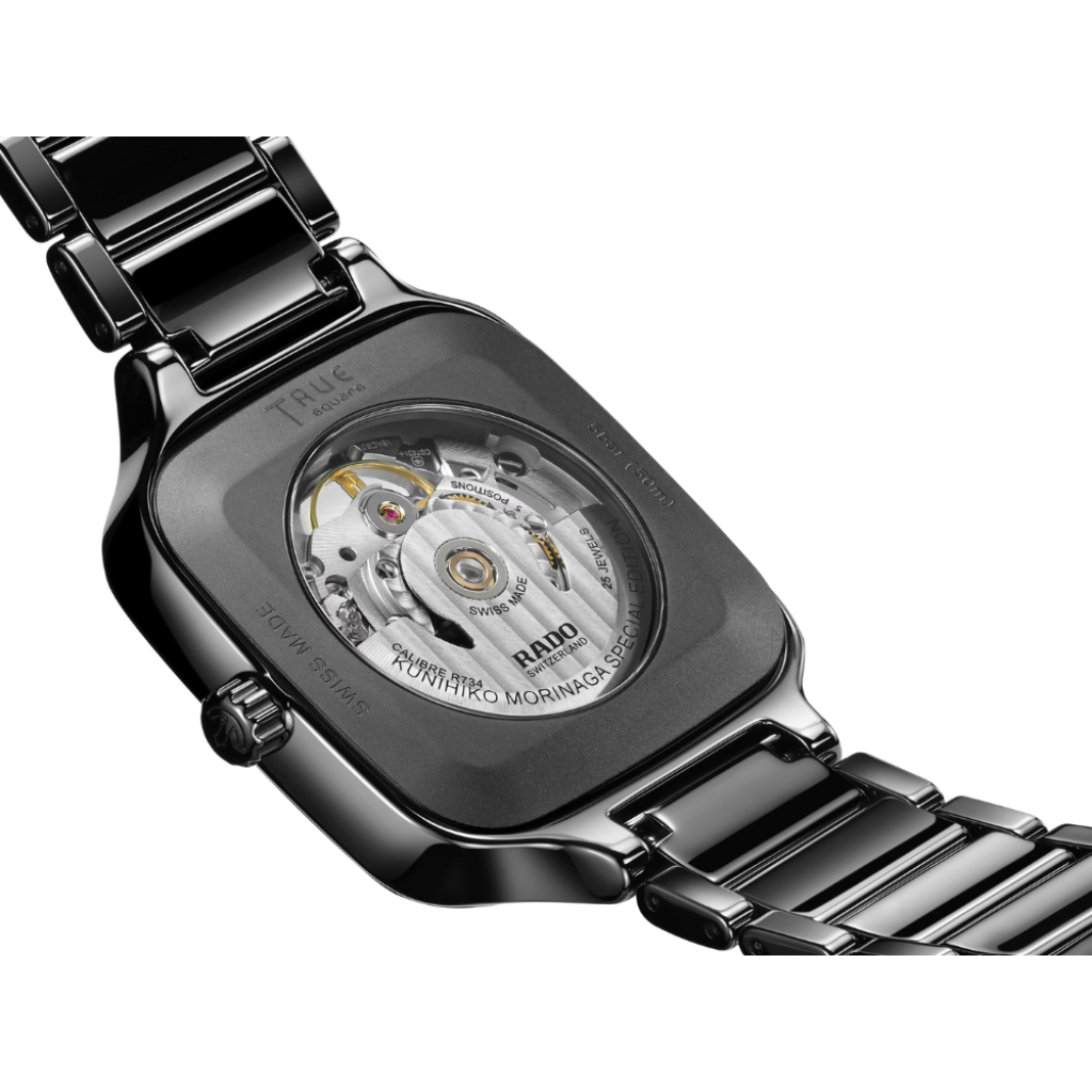 時計 RADO WATCH Rado True Square x Kunihiko Morinaga - Ceramic Black Open