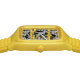 True Square Automatic Skeleton Watch - Yellow Ceramics 38mm Rado R27177255