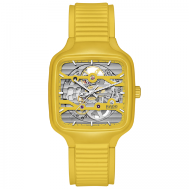 Reloj True Square Automatic Skeleton - Cerámica Amarilla 38mm Rado R27177255