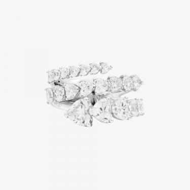 Anell Love d’or blanc amb diamants Recarlo 