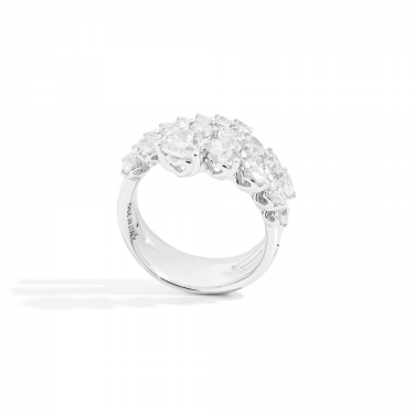 Bague Recarlo Love en or blanc avec diamants 