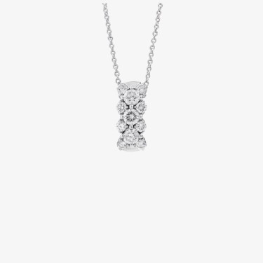 Collier Anniversary Love en or blanc avec diamants de Recarlo