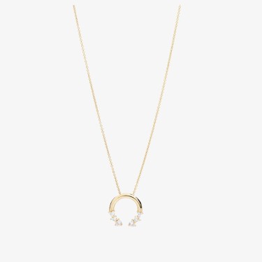 Recarlo Anniversary Love necklace in yellow gold with diamonds