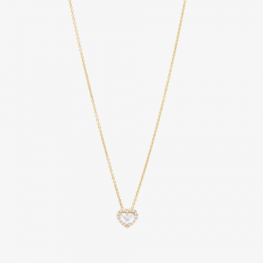 Collier Love en or jaune avec diamants Recarlo 