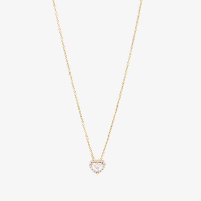 Love Yellow Gold Necklace with Diamonds Recarlo