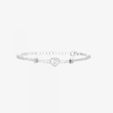 Pulsera Love de oro blanco con diamantes Recarlo 