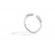 Open Ring in 18K White Gold with Six Heart-Shaped Diamonds Anniversary More from Recarlo