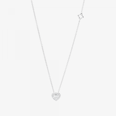 Love White Gold Necklace with Diamonds Recarlo 