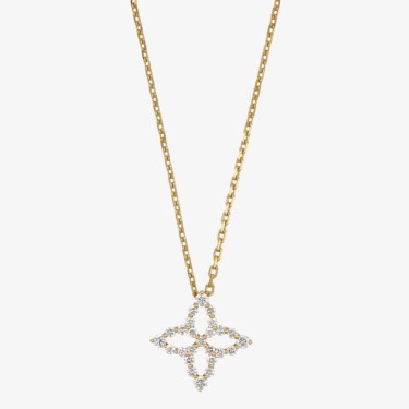 Pendentif Diamond Princess en or blanc et diamants de Roberto Coin