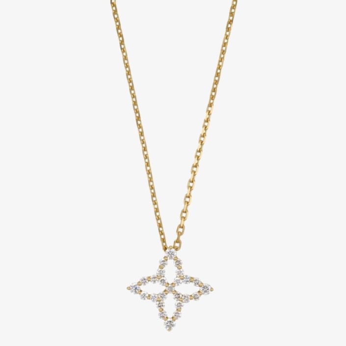 Pendentif Diamond Princess en or blanc et diamants de Roberto Coin Pendentif Diamond Princess en or blanc et diamants de Roberto Coin