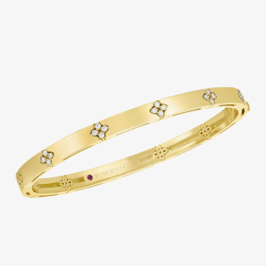 Bracelet fin or jaune 18K et diamants blancs Love in Verona Roberto Coin