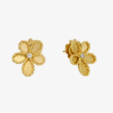 Boucles d’oreilles Jasmine en or et diamants de Roberto Coin