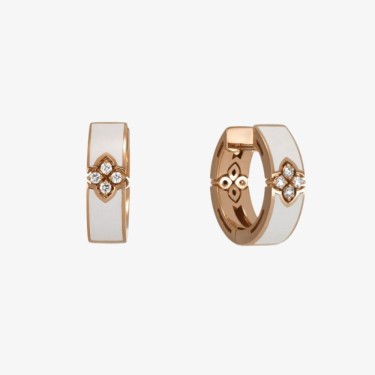 Boucles d’oreilles Love in Verona émail et diamants Roberto Coin