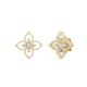 Roberto Coin Desert Flower Diamond Yellow Gold Earrings