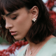 Roberto Coin Princess Flower Diamond Rose Gold Earrings