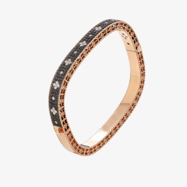 Pulsera Venetian Princess oro rosa y diamantes negros Roberto Coin