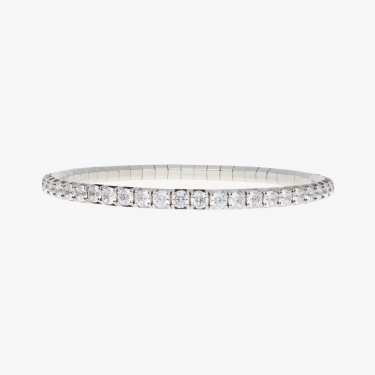 Extendable bracelet in white gold and diamonds 7,35 ct Roberto Demeglio 