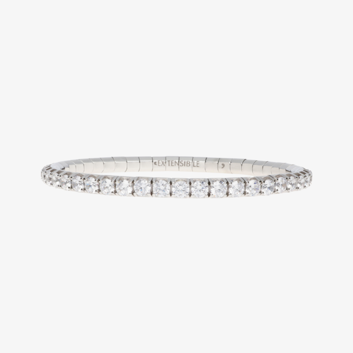 Polsera extensible d'Or blanc i diamants 8,78 ct Roberto Demeglio