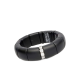BAGUE ÉLASTIQUE EN CÉRAMIQUE HI-TECH AVEC OR BLANC 18 KT & DIAMANTS PURS ROBERTO DEMEGLIO