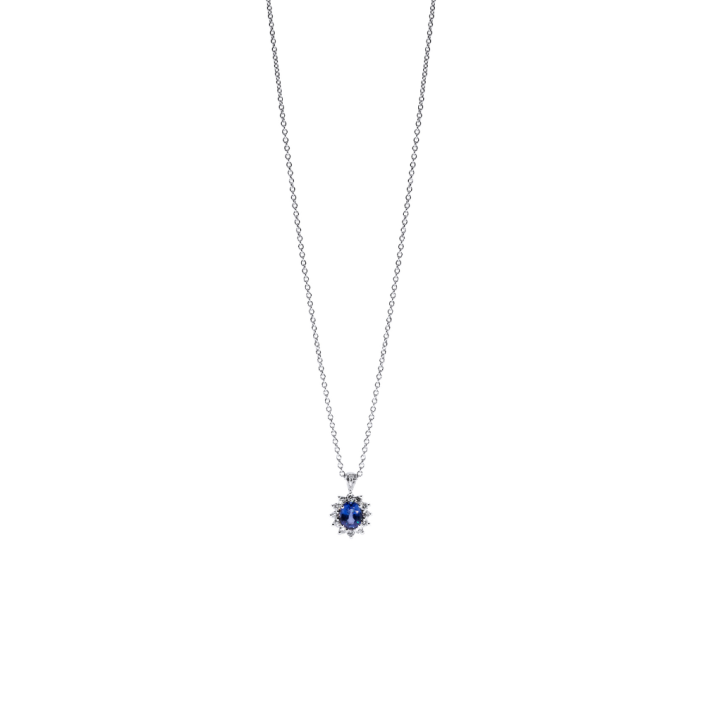 Collar SUISSA zafiro y diamantes oro blanco 18kt a01-20-28z-43-n-