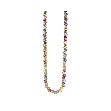Collar SUISSA mix piedras oro amarillo 18kt a01-50-62mix1-41-00
