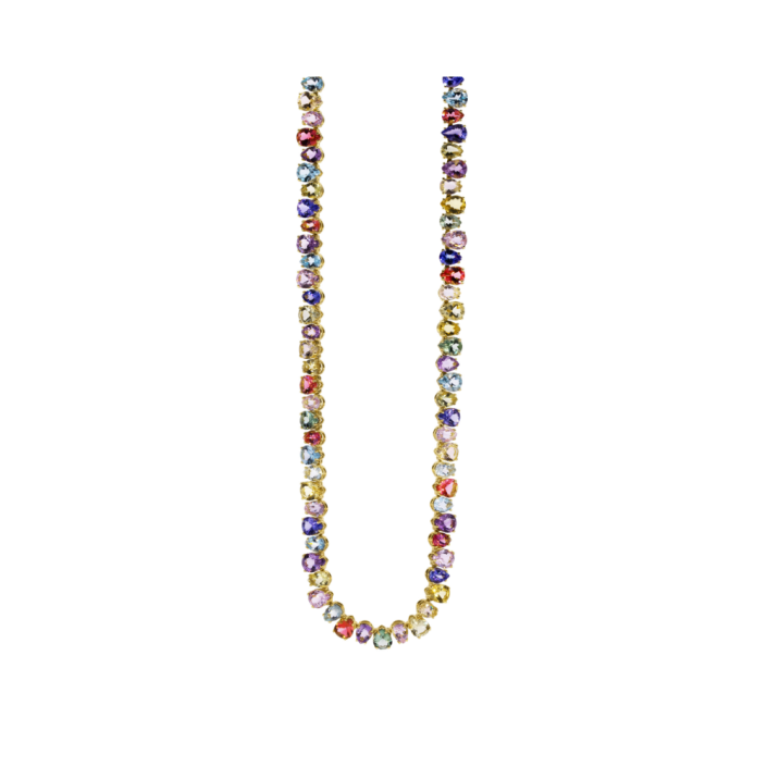 Collar SUISSA mix piedras oro amarillo 18kt a01-50-62mix1-41-00