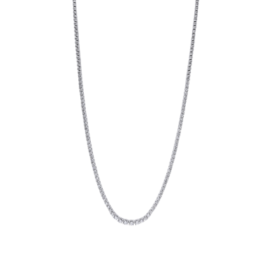 Collar SUISSA rivière diamantes oro blanco 18kt a58-n859905-43-01-