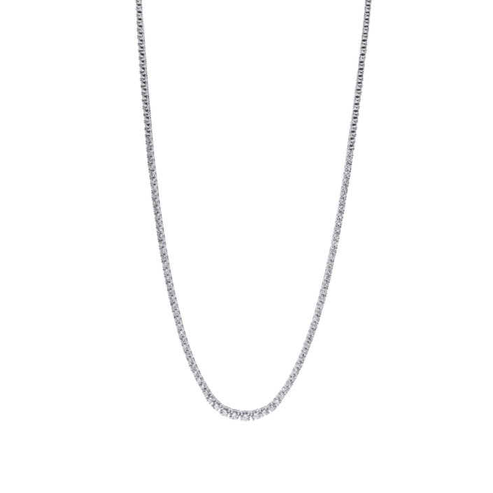 Collar SUISSA rivière diamantes oro blanco 18kt a58-n859905-43-01-