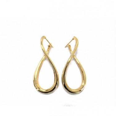 Suïssa Joiers gold earrings in the shape of the infinity symbol