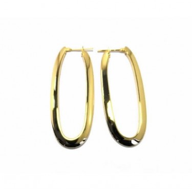Creole earrings in gold by Suïssa Joiers
