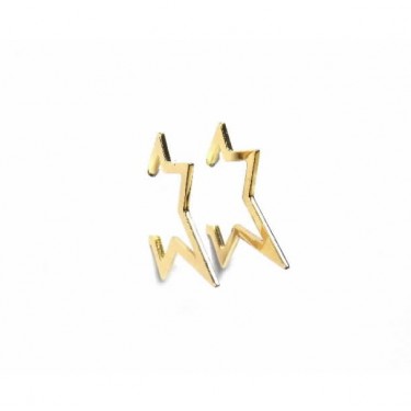 Pendientes en oro en forma de estrella de Suïssa Joiers