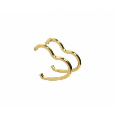 Suïssa Joiers' heart-shaped gold earrings