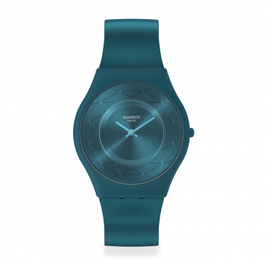 Swatch Auric Whisper - Rellotge Ultrafi Verd Blavós
