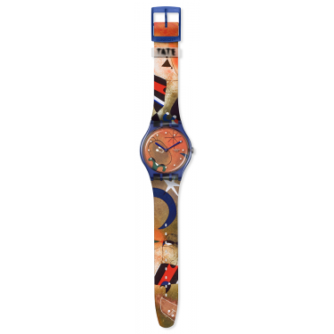 Swatch x Tate Gallery - Joan Miró Women and Bird in the Moonlight - Artistic and Colorful Watch