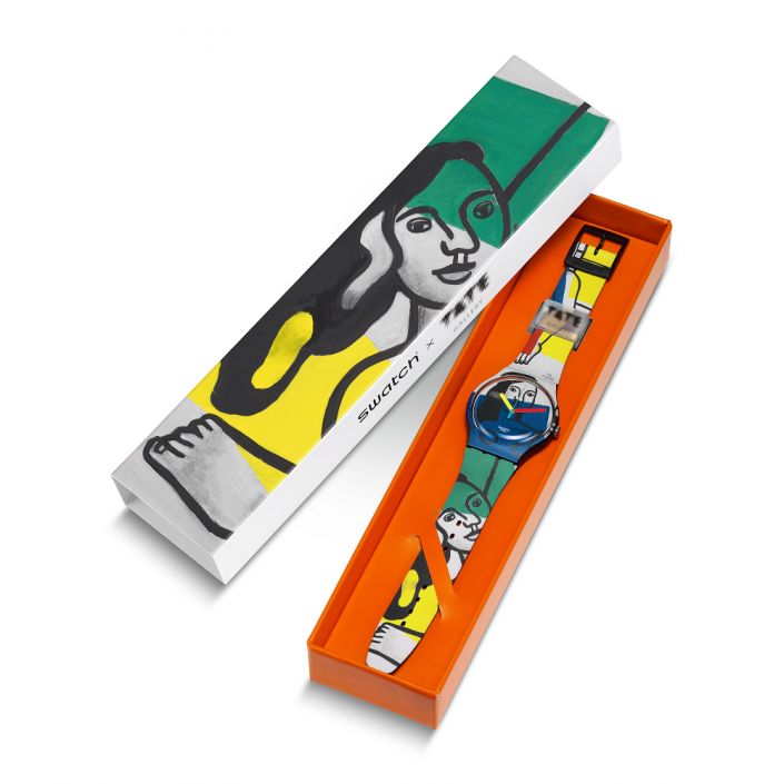 Swatch x Tate Gallery - Fernand Léger Two Women Holding Flowers - Colorful and Avant-garde Watch