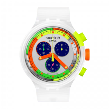 Swatch Neon Jelly: 90s Retro Watch - Swatch CHRONO JELLY STAG SB02K100