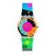 Swatch Neon Hot Racer - Reloj retro ultrafino de la colección Neon Swatch - SS08K119