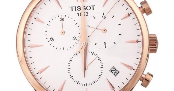 Tissot tradition chronograph rose on sale gold