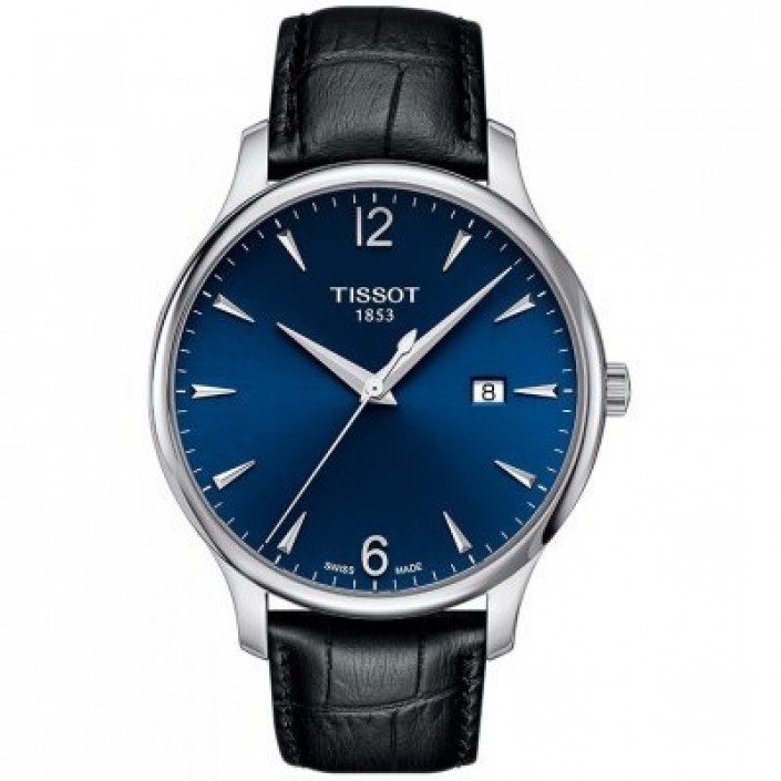 TRADITION BLUE LEATHER STRAP TISSOT 