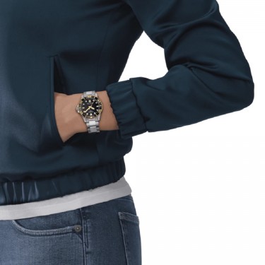 Rellotge Acer PVD or groc Seastar 1000 Tissot