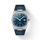 STEEL WATCH & BLUE DIAL-LEATHER 40MM AUTOMATIC POWERMATIC 80 PRX TISSOT