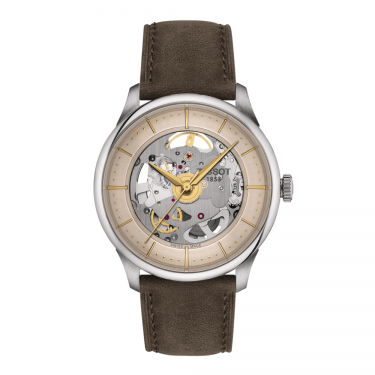 Rellotge Tissot Chemin des Tourelles Squelette | 39 mm | PVD Negre | Automàtic | T1398363644100