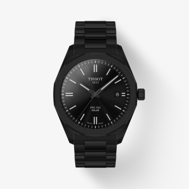 Reloj PRC 100 Solar Quartz 39 mm negro Tissot