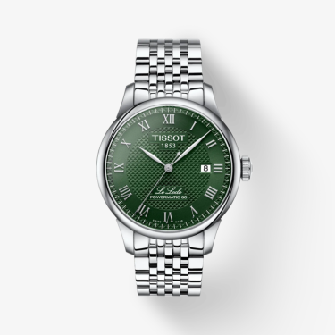 Montre Le Locle Powermatic 80 39,3 mm avec cadran vert Tissot 