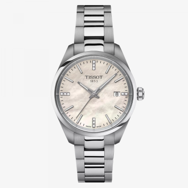 Montre PR 100 Quartz 34mm avec Nacre et Diamants Tissot T1502101111600 