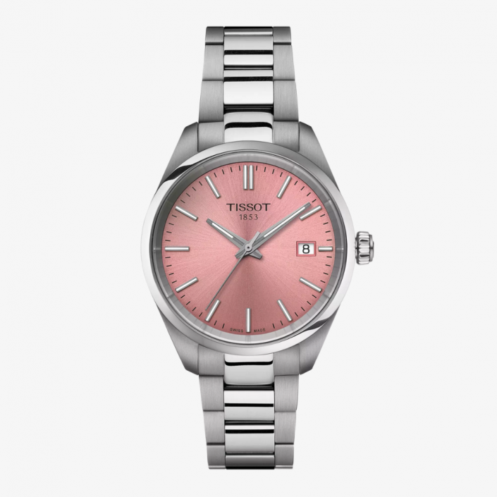 Montre PR 100 Quartz 34mm avec Cadran Rose Tissot T1502101133100