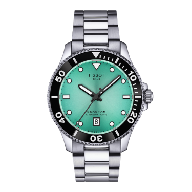 Reloj Acero esfera negra 40 mm Seastar 1000 Tissot