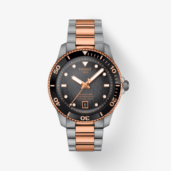 Seastar 1000 automático en acero y PVD oro rosa 40 mm Tissot